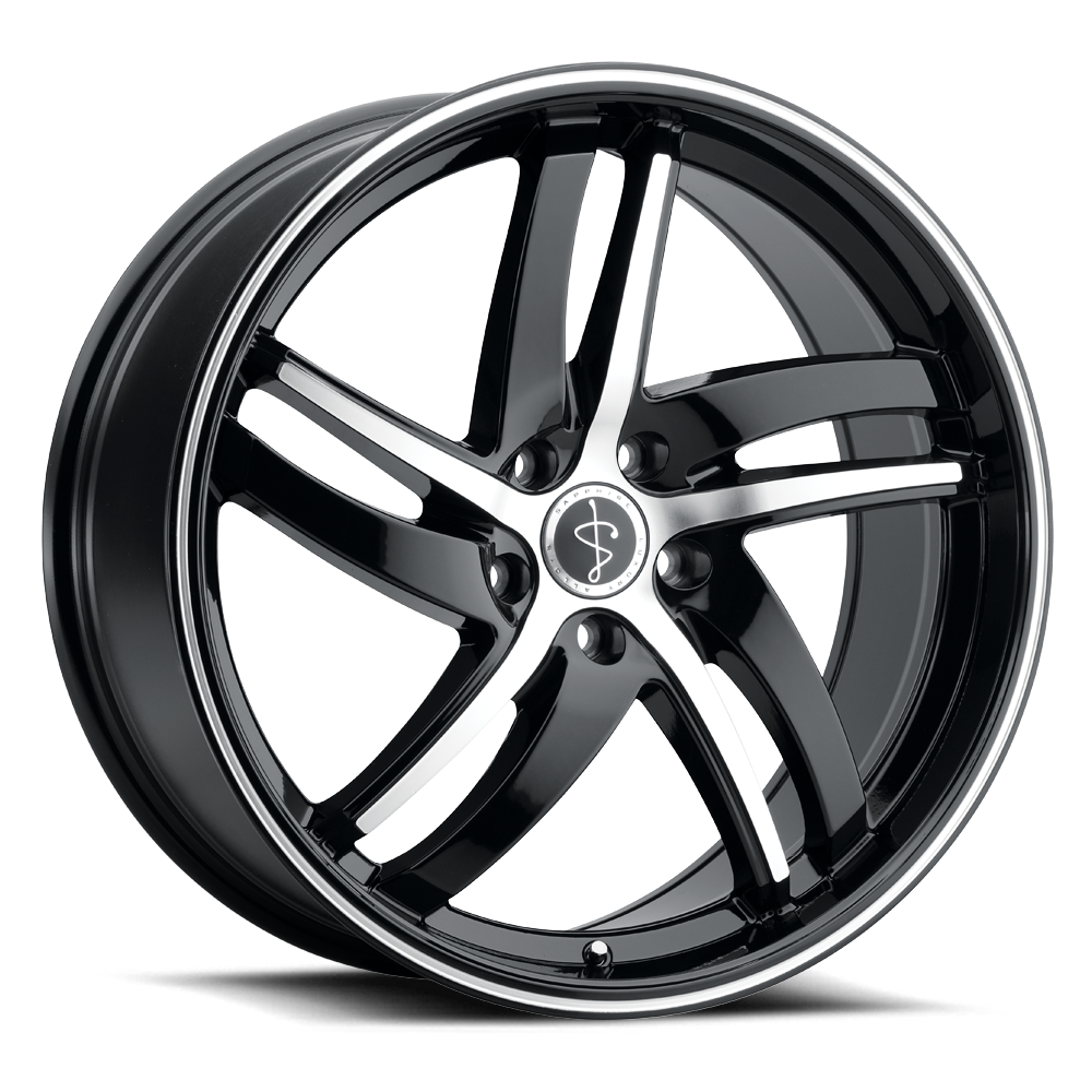 SAPPHIRE LUXURY ALLOYS 01 20x9 BLACK/ACCENT