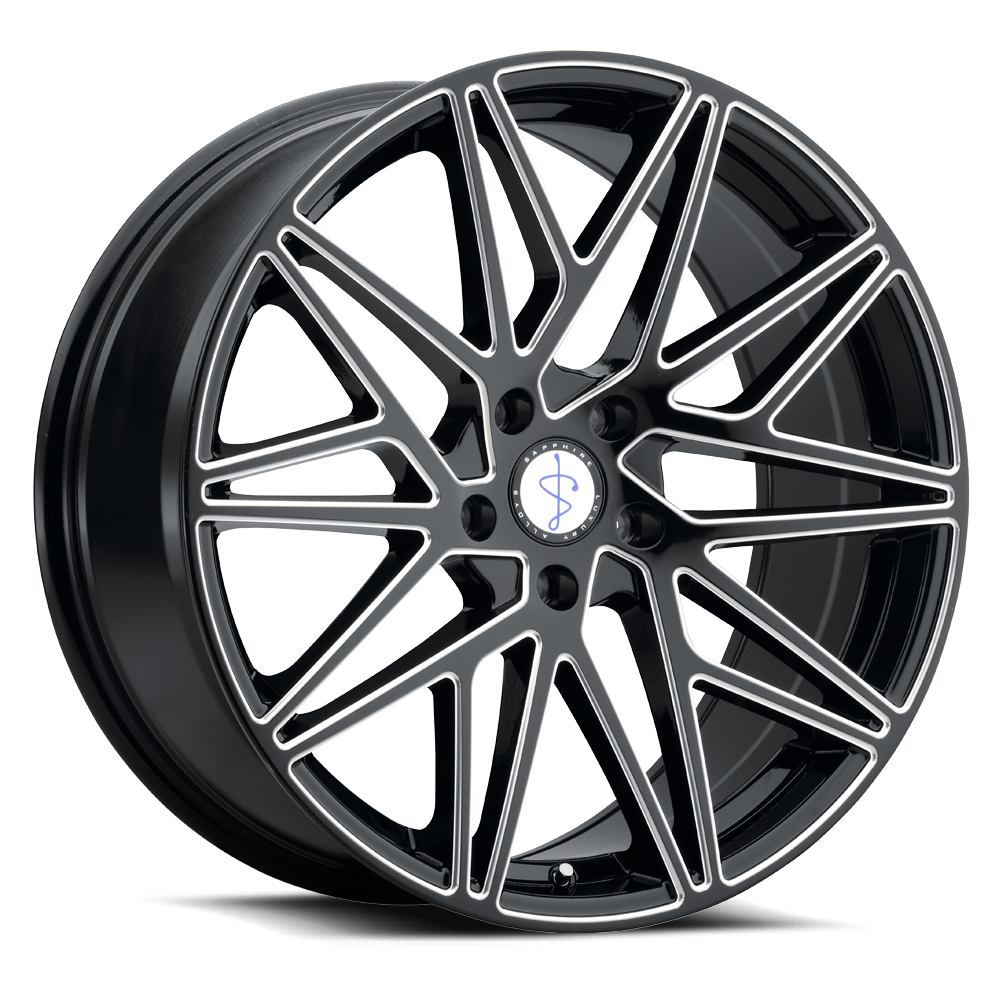 SAPPHIRE LUXURY ALLOYS 05 20x9 BLACK/ACCENT